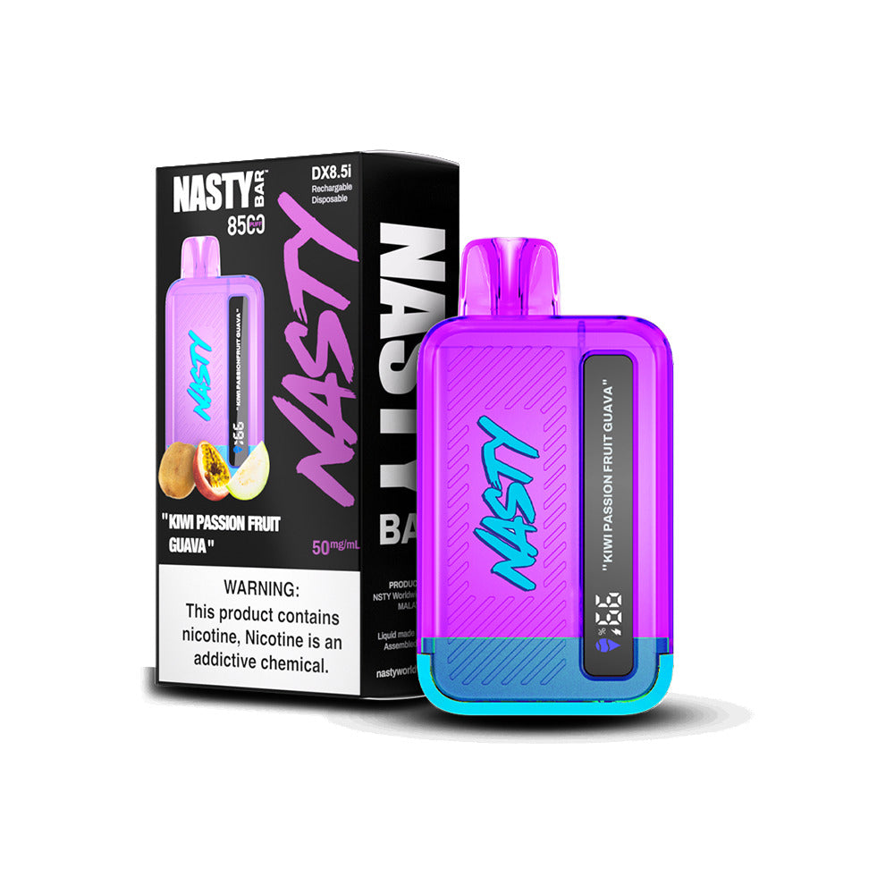 Nasty Juice Nasty Bar Disposable | 8500 Puffs | 17mL | 50mg | kiwi passionfruit guava with packaging