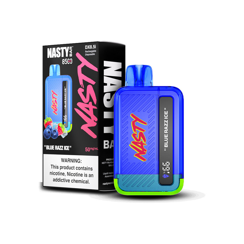 Nasty Juice Nasty Bar Disposable | 8500 Puffs | 17mL | 50mg | bluerazz ice with Packaging