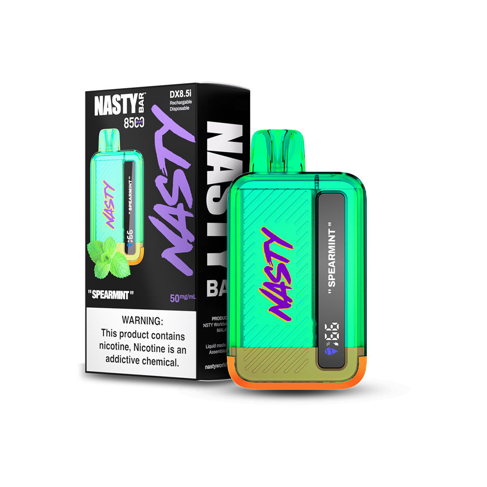 Nasty Juice Nasty Bar Disposable | 8500 Puffs | 17mL | 50mg | spearmint with packaging