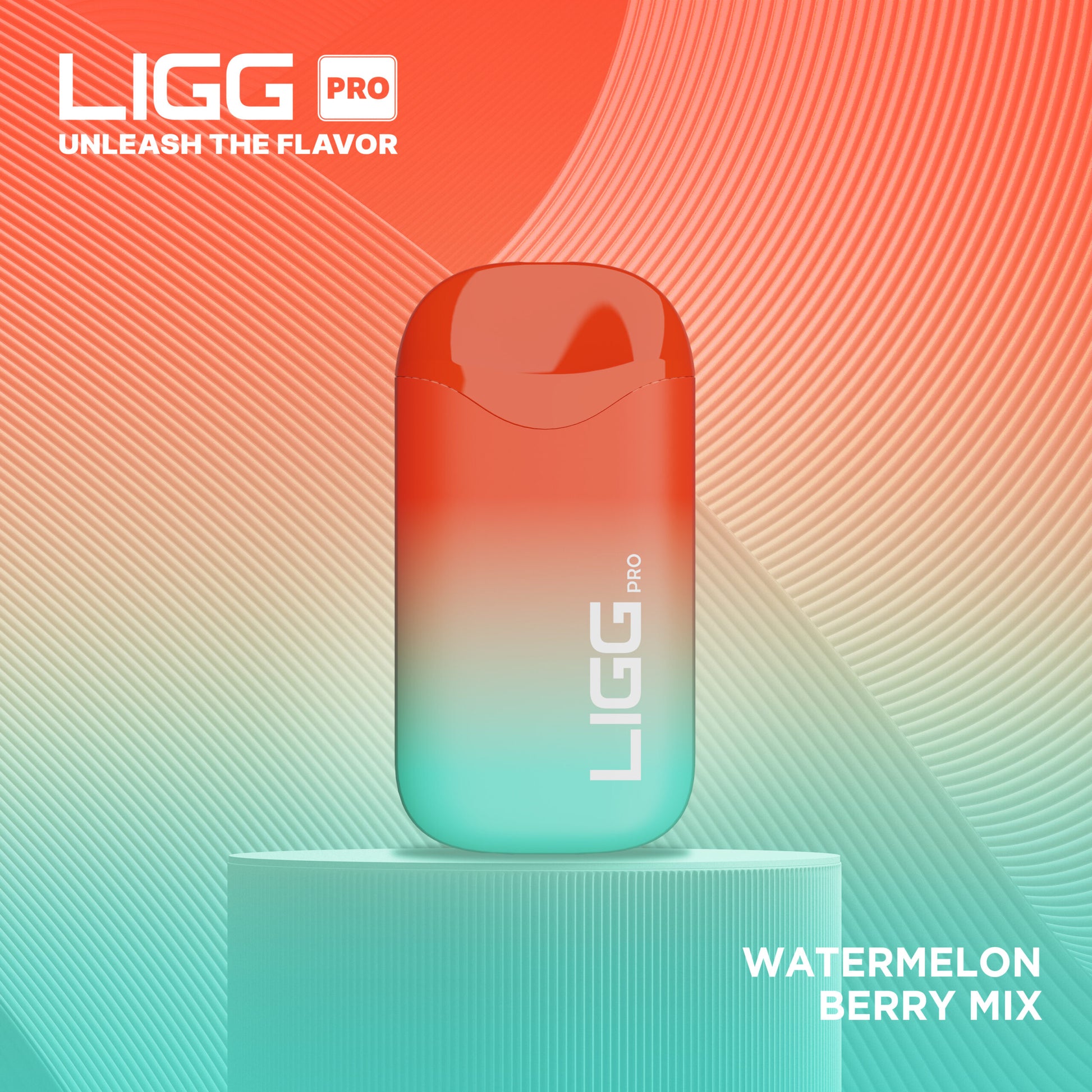 Ligg Pro Disposable | 5500 Puffs | 14mL  | 50mg | Watermelon Berry Mix