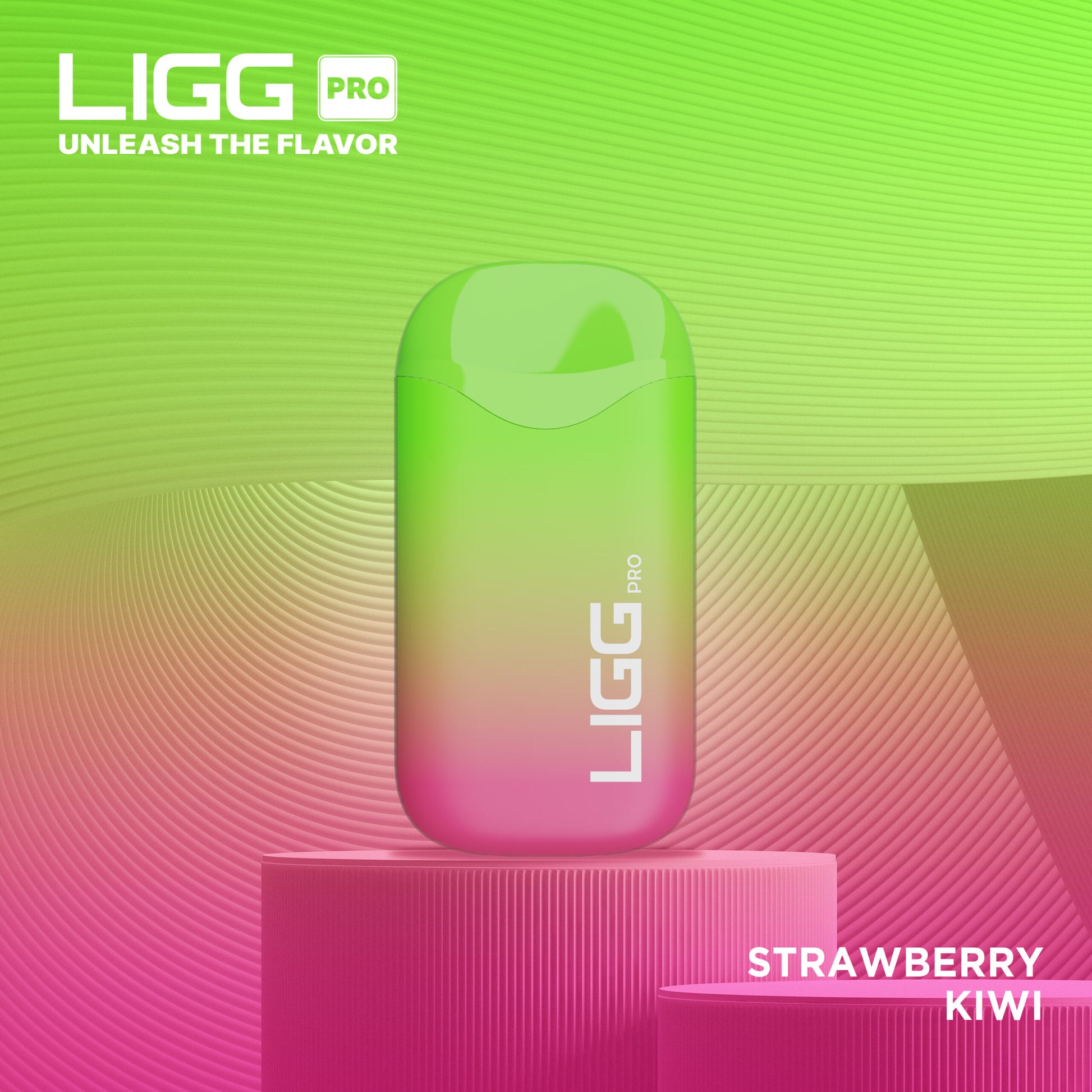 Ligg Pro Disposable | 5500 Puffs | 14mL  | 50mg | Strawberry Kiwi