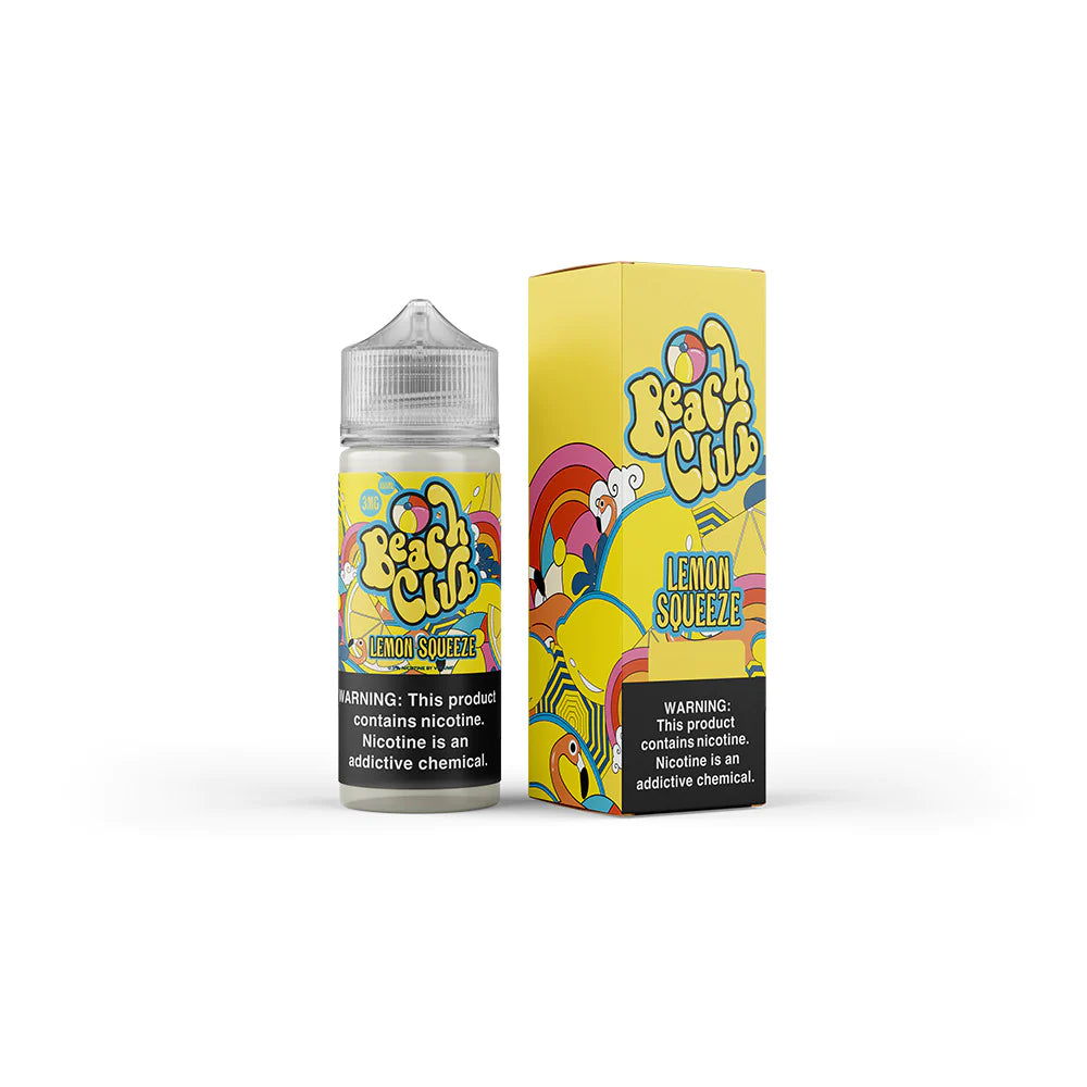 Lemon Squeeze by Beach Club E-Liquid 100mL (Freebase) with Pakcaging
