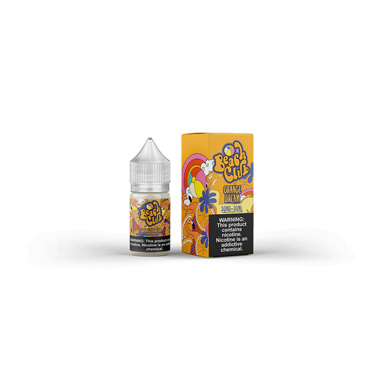 Orange Dream by Beach Club E-Liquid 30mL (Salts) bottle with packaging