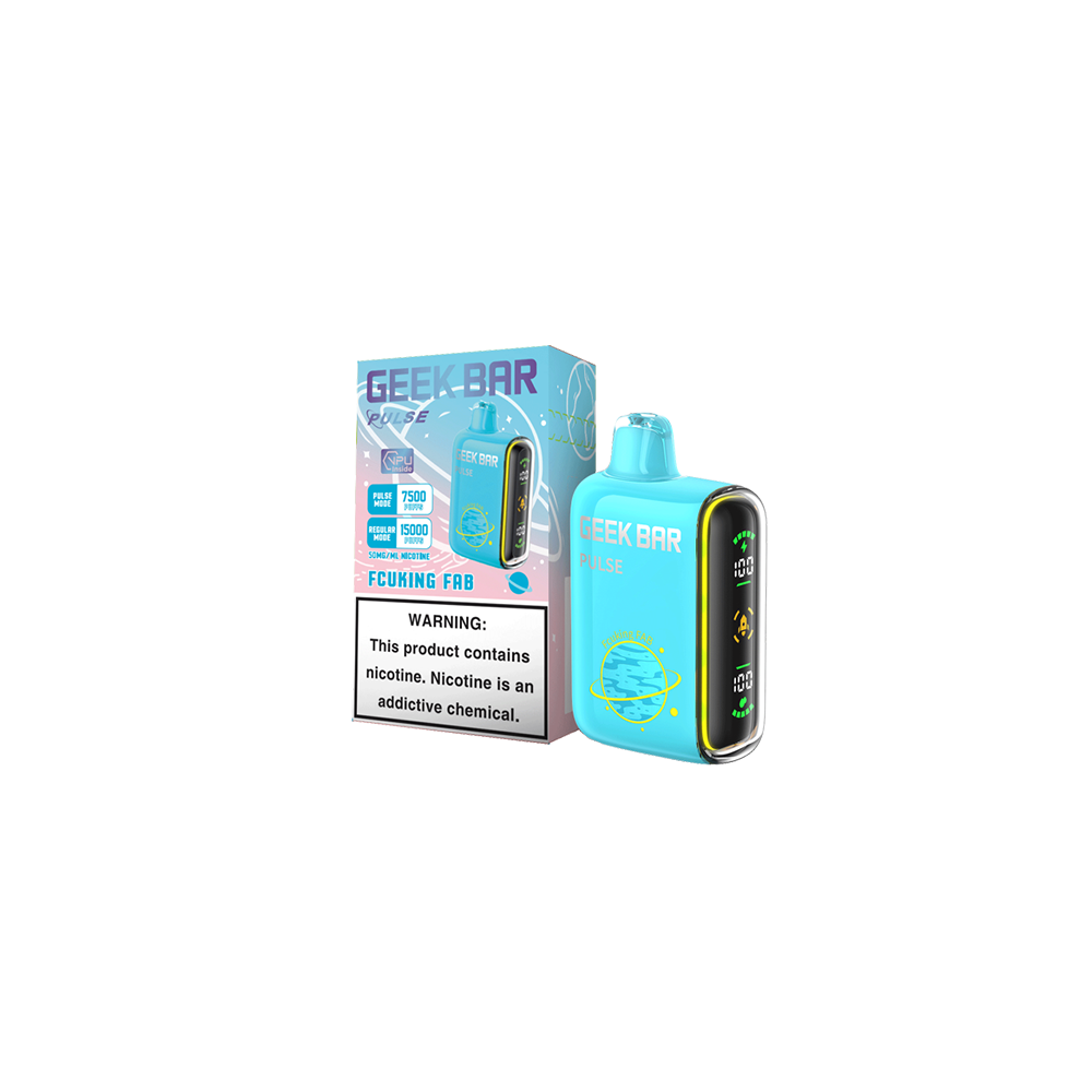 Geek Bar Pulse Disposable 15000 Puffs 16mL 50mg - Fcuking Fab with packaging