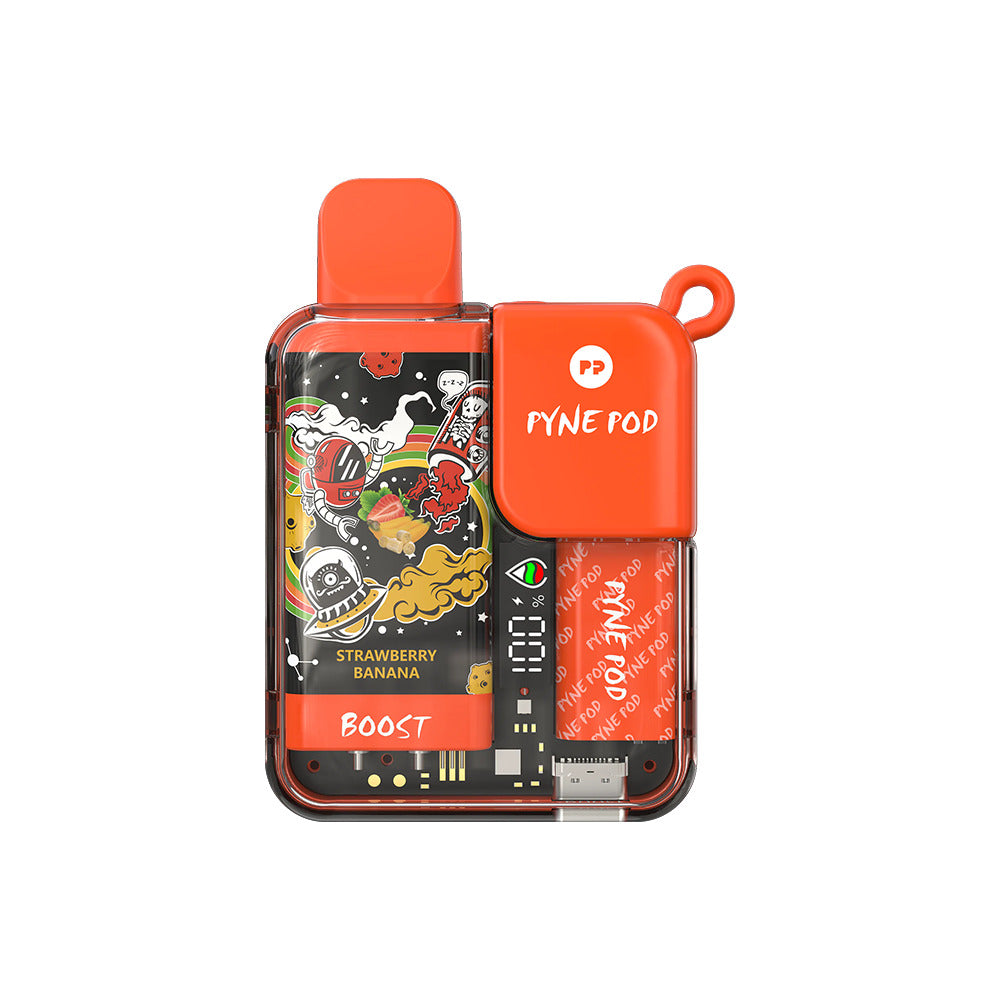 Pyne Pod Boost Disposable | 8500 Puffs | 10mL | 50mg | strawberry banana