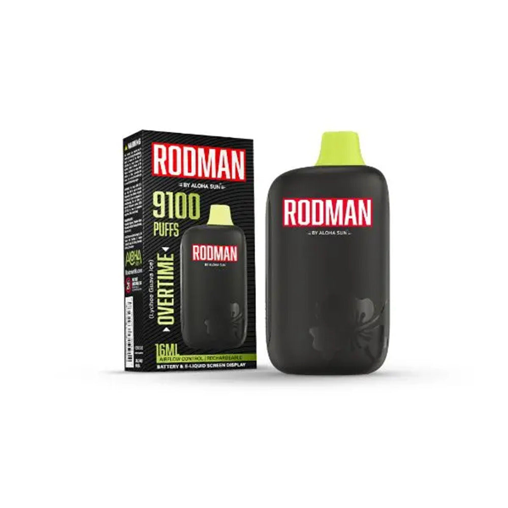 Aloha Sun Rodman Disposable | 9100 Puffs | 16mL | 50mg | Overtime with Packaging