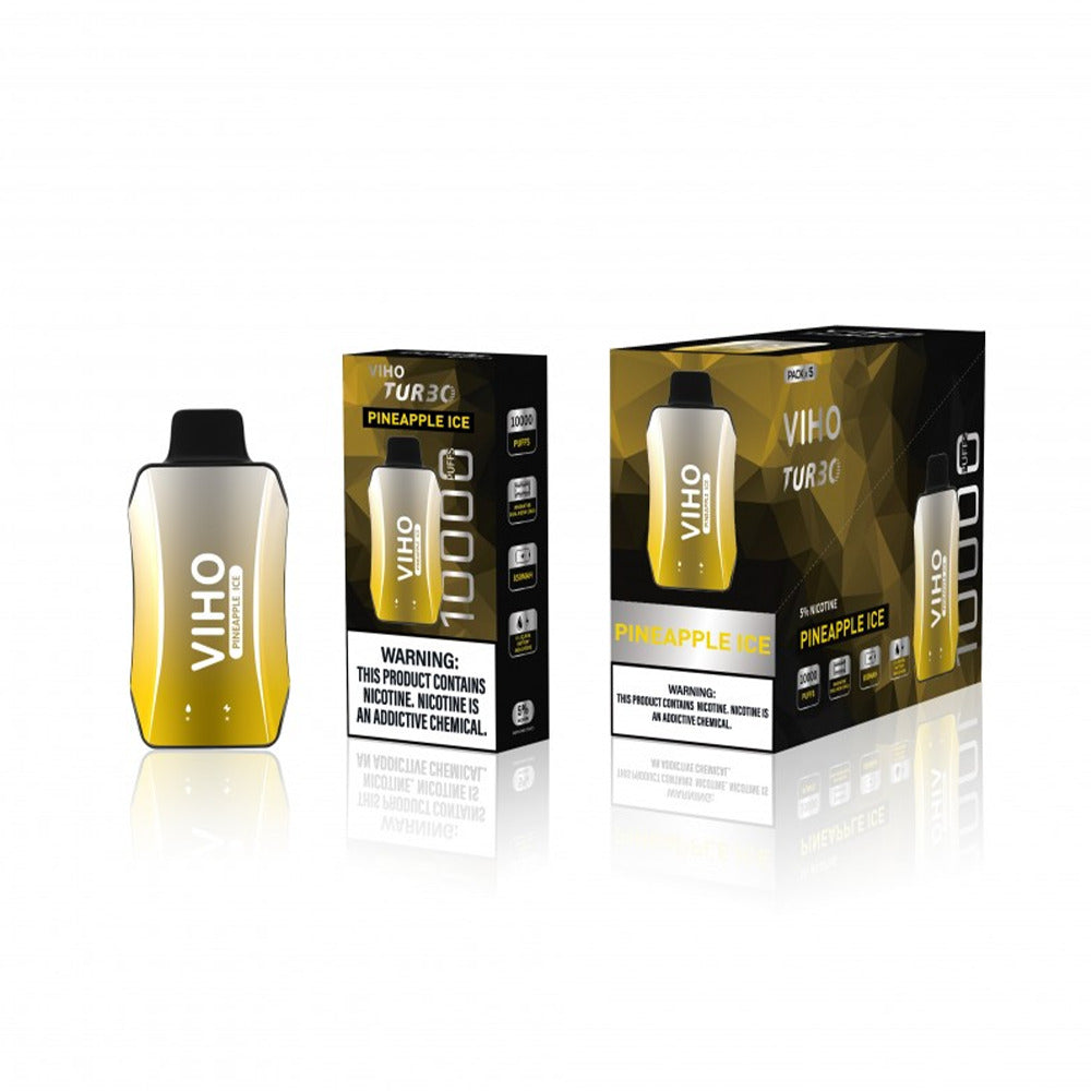 Viho Turbo Disposable 10000 Puffs 17mL 50mg - Pineapple Ice with packaging