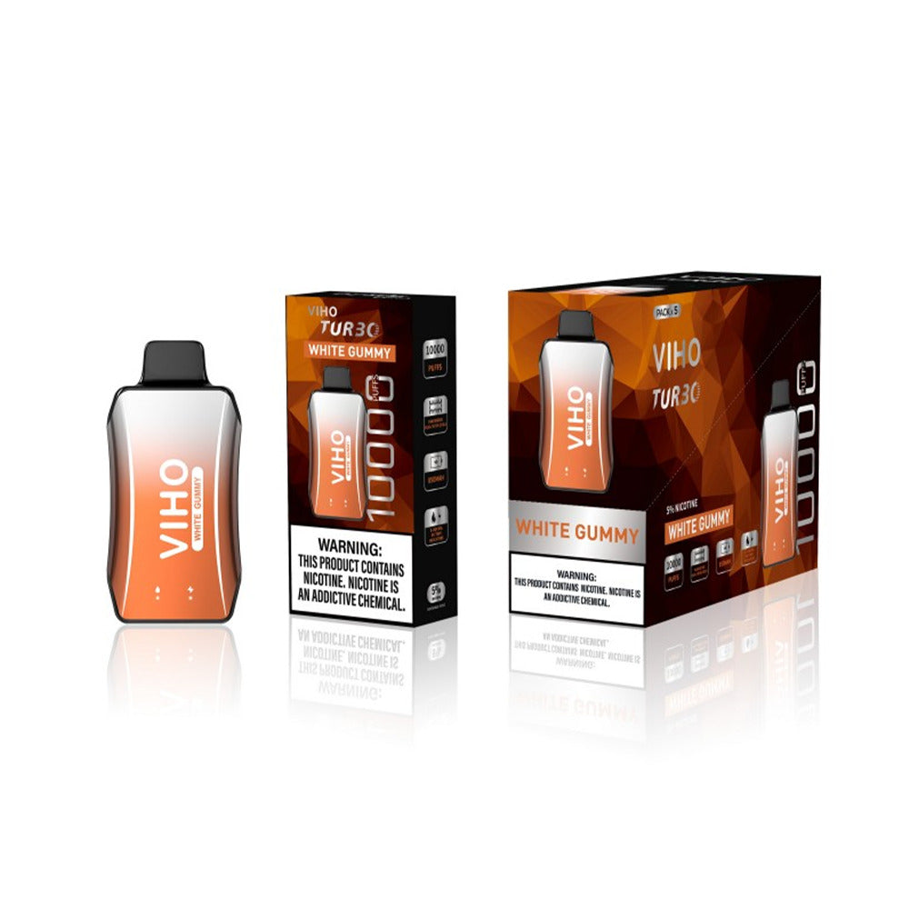 Viho Turbo Disposable 10000 Puffs 17mL 50mg - White Gummy with packaging