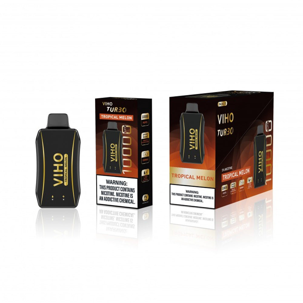 Viho Turbo Disposable 10000 Puffs 17mL 50mg - Tropical Melon with packaging