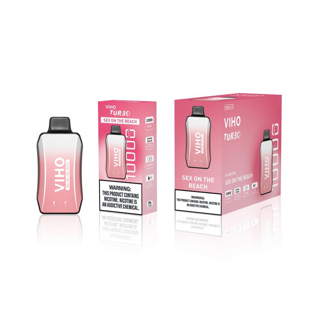 Viho Turbo Disposable | 10000 Puffs | 17mL | 50mg | Sex on the Beach with packaging