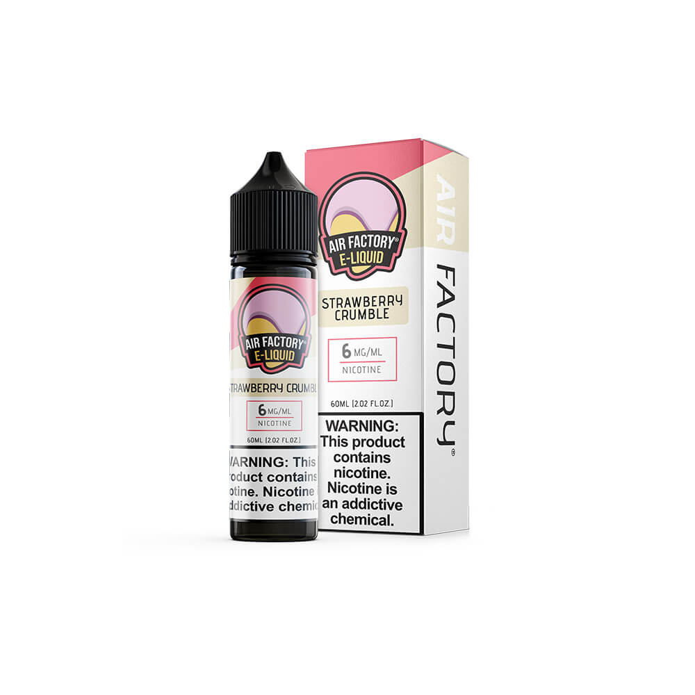 Strawberry Crumble by Air Factory E-Juice 60mL (Freebase) with packaging