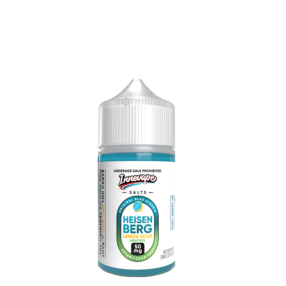 Heisenberg Lemon Sour Menthol by Innevape Salt Series E-Liquid 30mL (Salt Nic) bottle