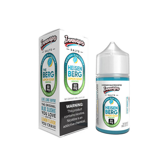 Innevape Salt Series E-Liquid | 30mL | 50mg | Salt Nic | Heisenberg Lemon Sour Menthol with Packaging