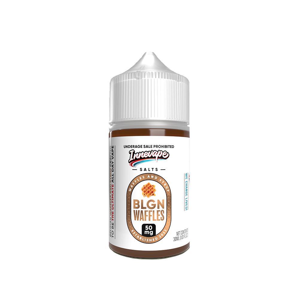 BLGN Waffles by Innevape Salt Series E-Liquid 30mL (Salt Nic) bottle