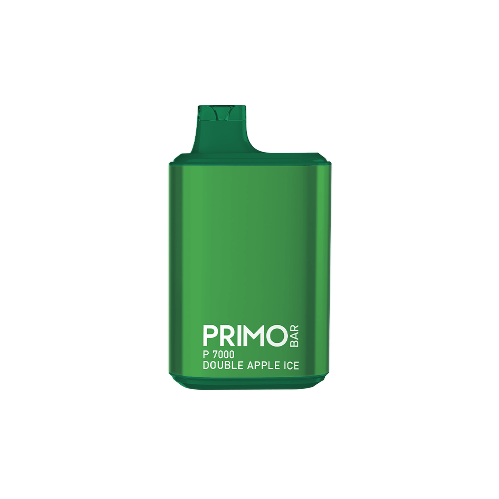 Primo Bar P7000 Disposable | 7000 Puffs | 14mL | 50mg | + 700 Puff | Mystery Flavor | Double apple ice