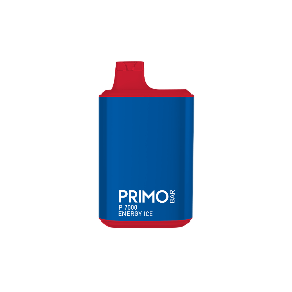 Primo Bar P7000 Disposable | 7000 Puffs | 14mL | 50mg | + 700 Puff | Mystery Flavor | Energy Ice