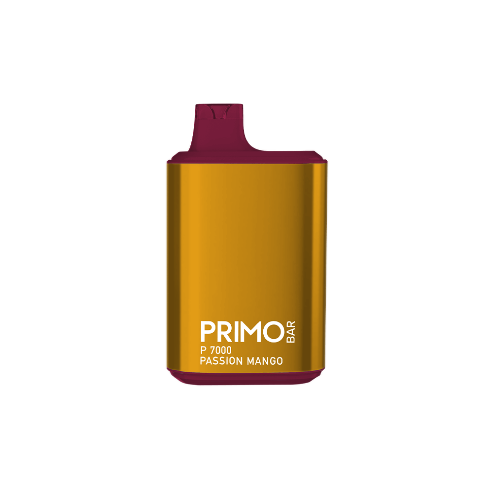 Primo Bar P7000 Disposable | 7000 Puffs | 14mL | 50mg | + 700 Puff | Mystery Flavor | Passion Mango