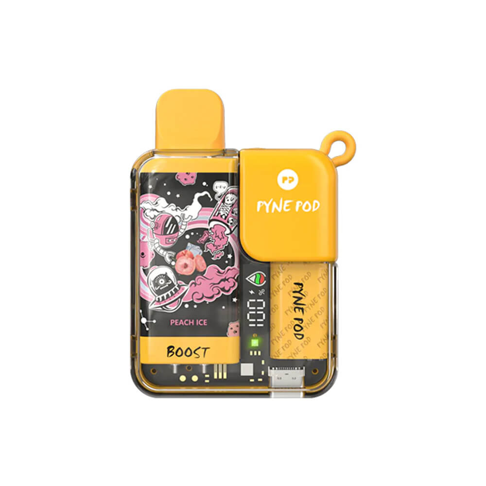 Pyne Pod Boost Disposable | 8500 Puffs | 10mL | 50mg | Peach Ice