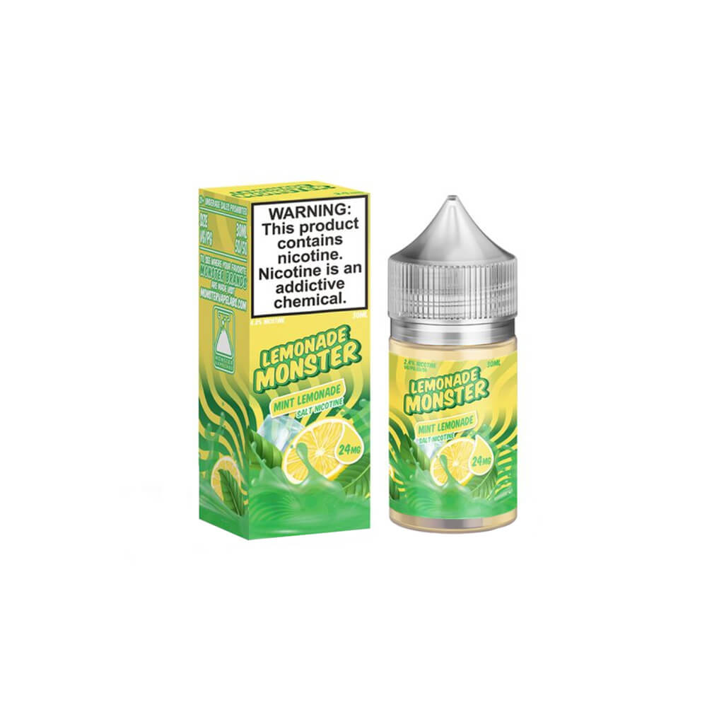 Mint Lemonade by Jam Monster Salt Series E-Liquid 30mL (Salt Nic) with packaging