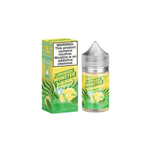 Mint Lemonade by Jam Monster Salt Series E-Liquid 30mL (Salt Nic)  with packaging