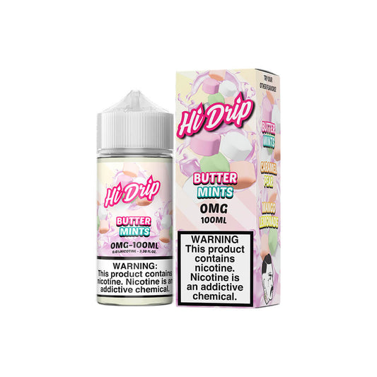 Butter Mints by Hi-Drip Series E-Liquid 100mL (Freebase) with packaging