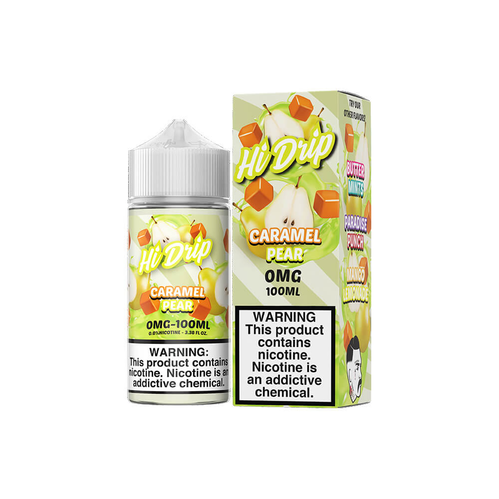 Caramel Pear by Hi-Drip Series E-Liquid 100mL (Freebase) with packaging