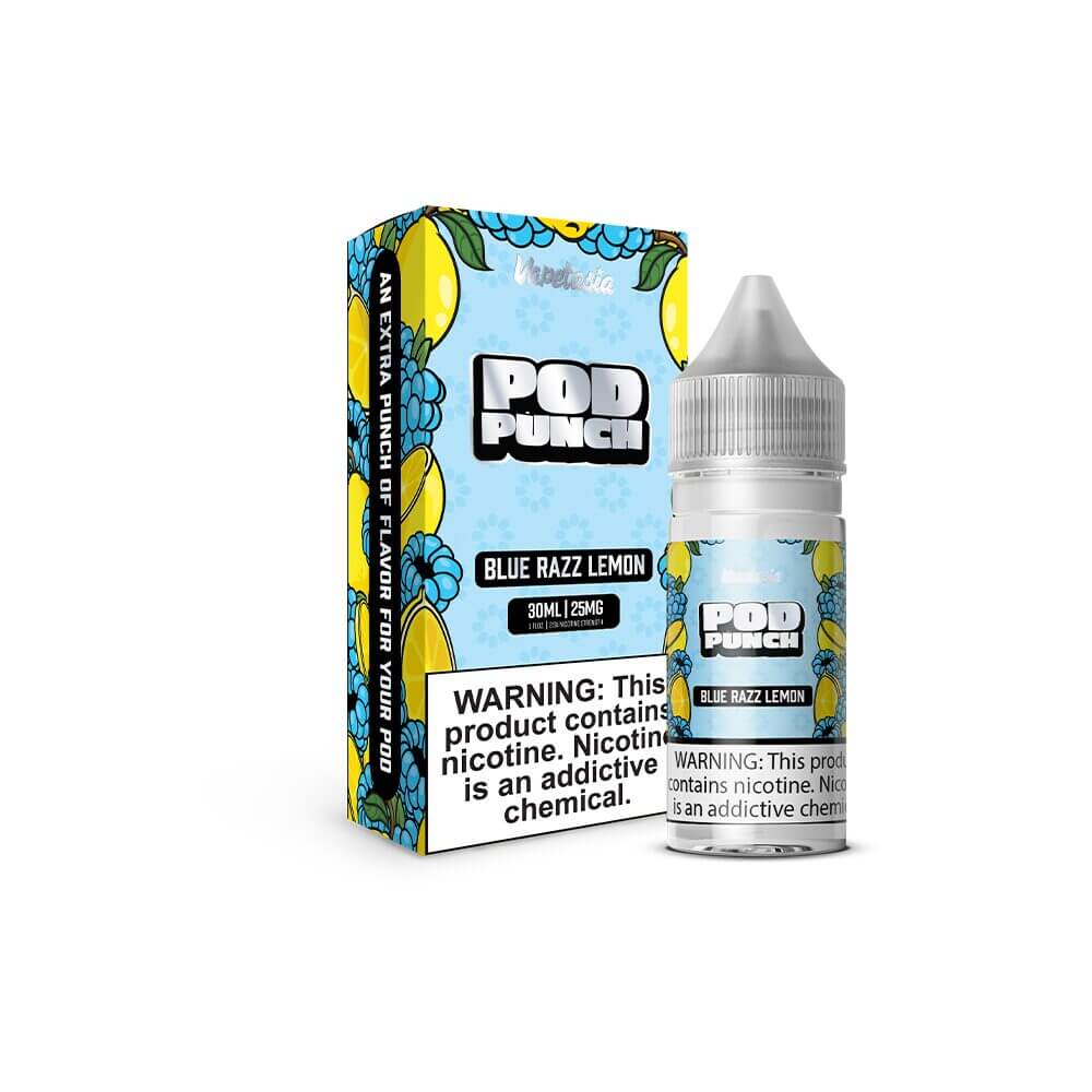 Blue Razz Lemon by Vapetasia Salt Series E-Liquid 30mL (Salt Nic) with packaging