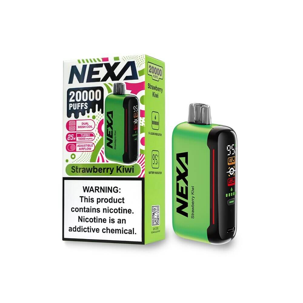 NEXA N20000 Disposable | 20000 Puffs | 20mL | 50mg | Strawberry Kiwi with packaging