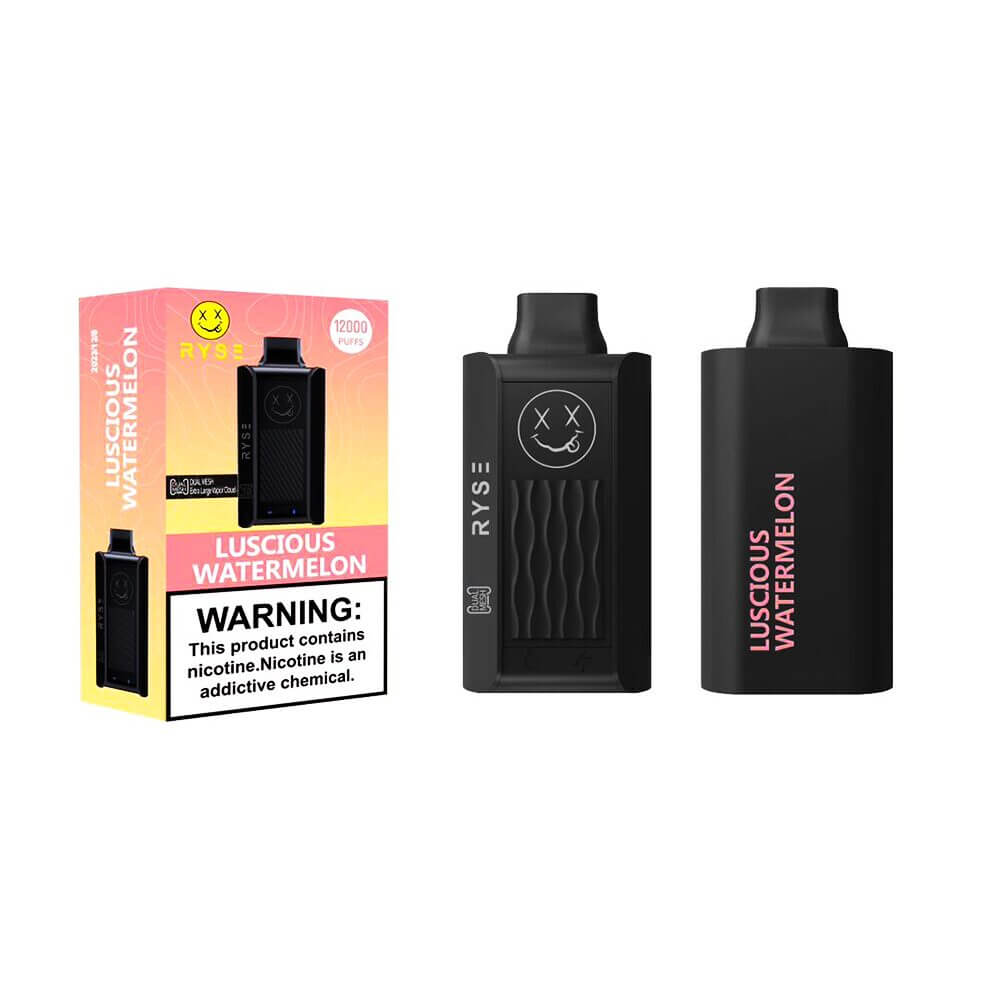 Ryse Disposable 12000 Puffs 18mL 50mg Luscious Watermelon with Packaging