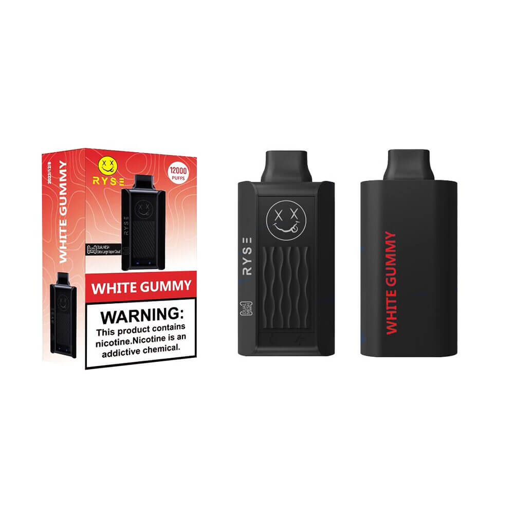 Ryse Disposable 12000 Puffs 18mL 50mg White Gummy with Packaging