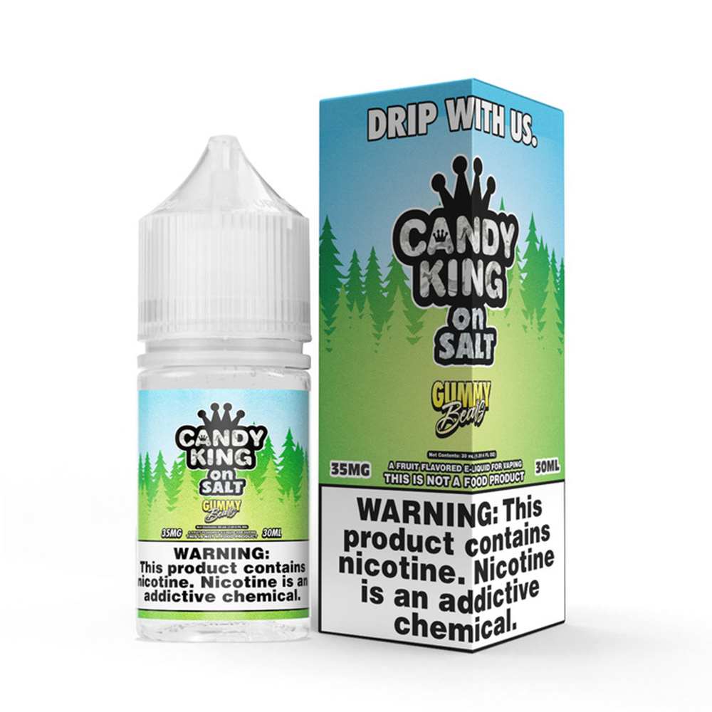 Gummy Bears by Candy King Salt Series E-Liquid 30mL (Salt Nic) Gummy Bears 35mg bottle with packaging