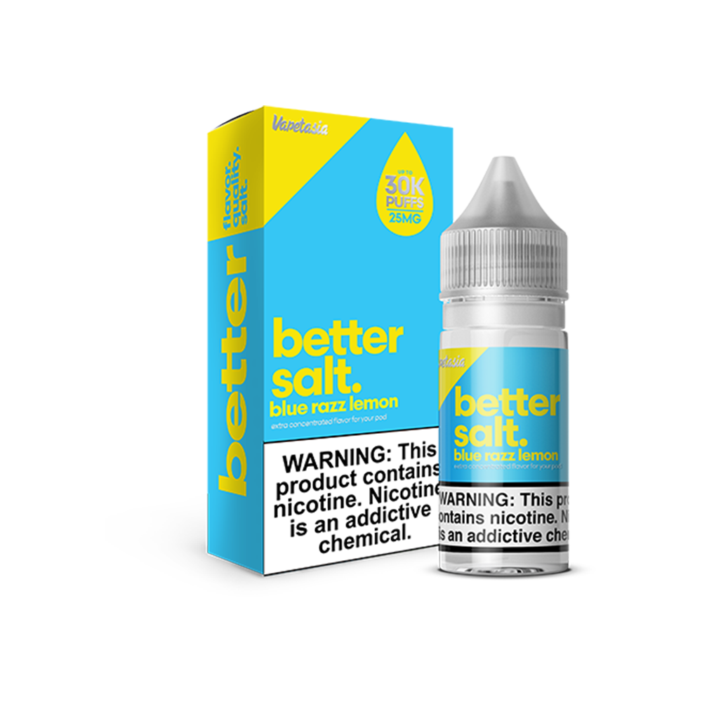 Better Salt Blue Razz Lemon by Vapetasia Salt Series E-Liquid 30mL (Salt Nic)