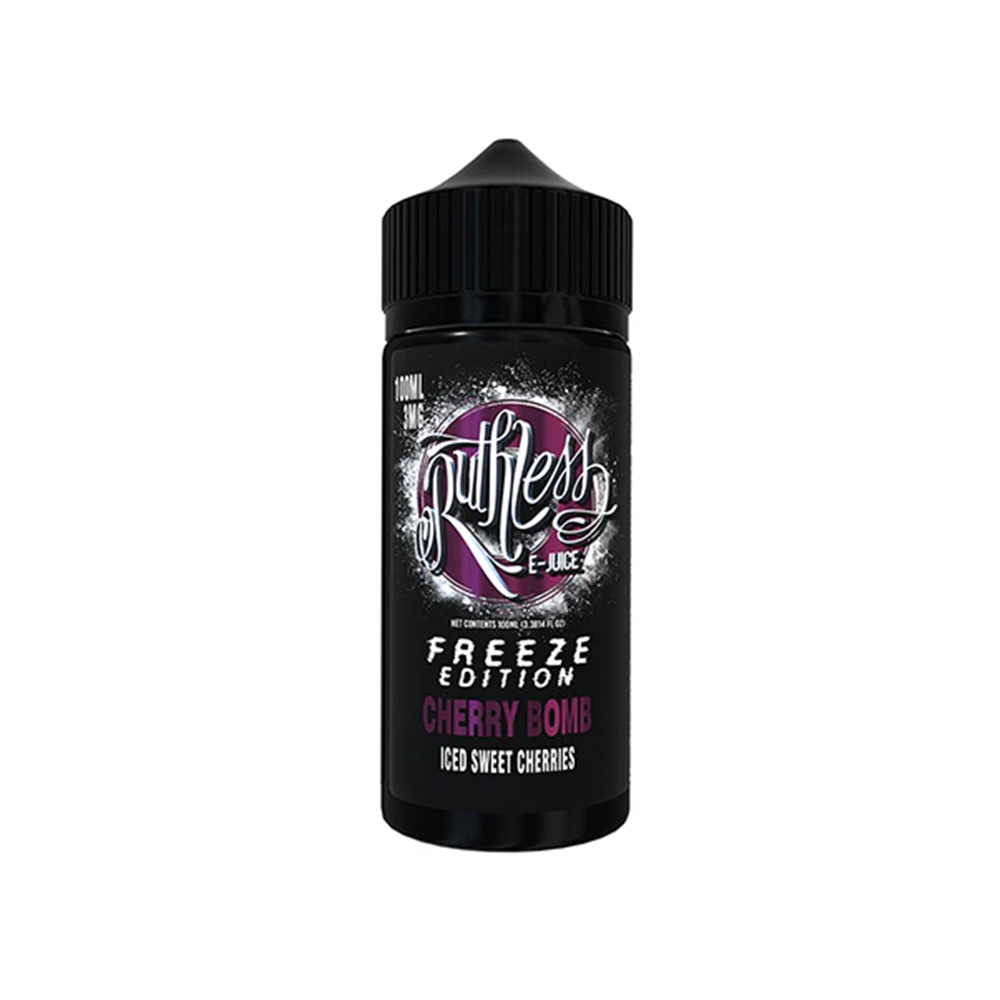 Cherry Bomb Iced by Ruthless Series E-Liquid 100mL (Freebase) 