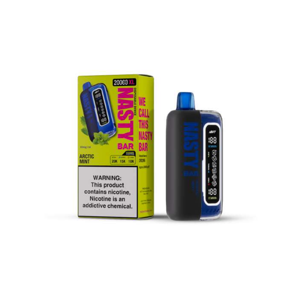 Nasty Bar XL Disposable | 20000 Puffs | 17mL | 50mg | Arctic Mint with packaging