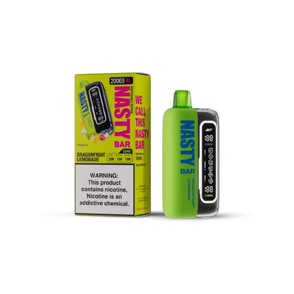 Nasty Bar XL Disposable | 20000 Puffs | 17mL | 50mg | Dragonfruit Lemonade with packaging