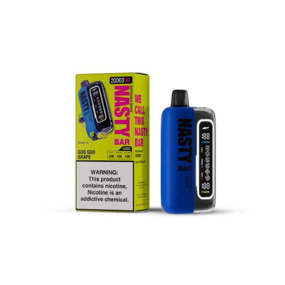 Nasty Bar XL Disposable | 20000 Puffs | 17mL | 50mg | goo goo grape with packaging