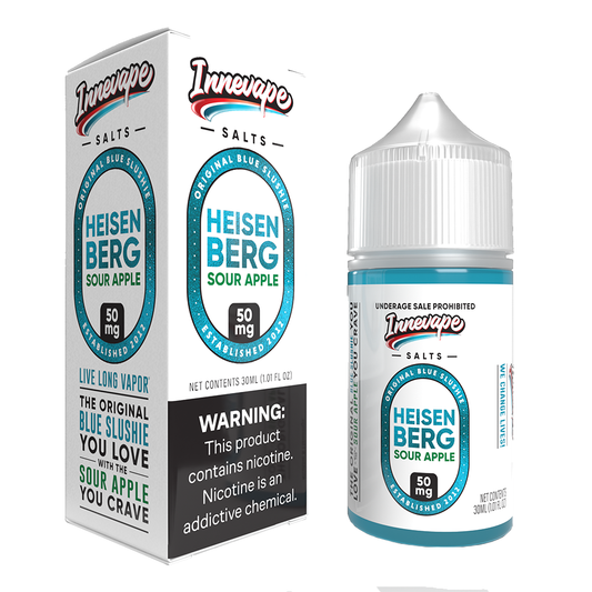 Innevape Salt Series E-Liquid | 30mL | 35mg | Salt Nic | Heisenberg Sour Apple with packaging