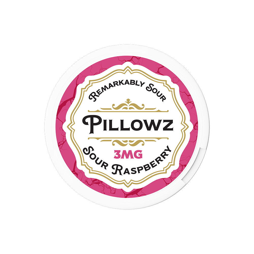 Pillowz TFN Nicotine Pouches (20ct Can)(5-Can Pack) Sour Raspberry