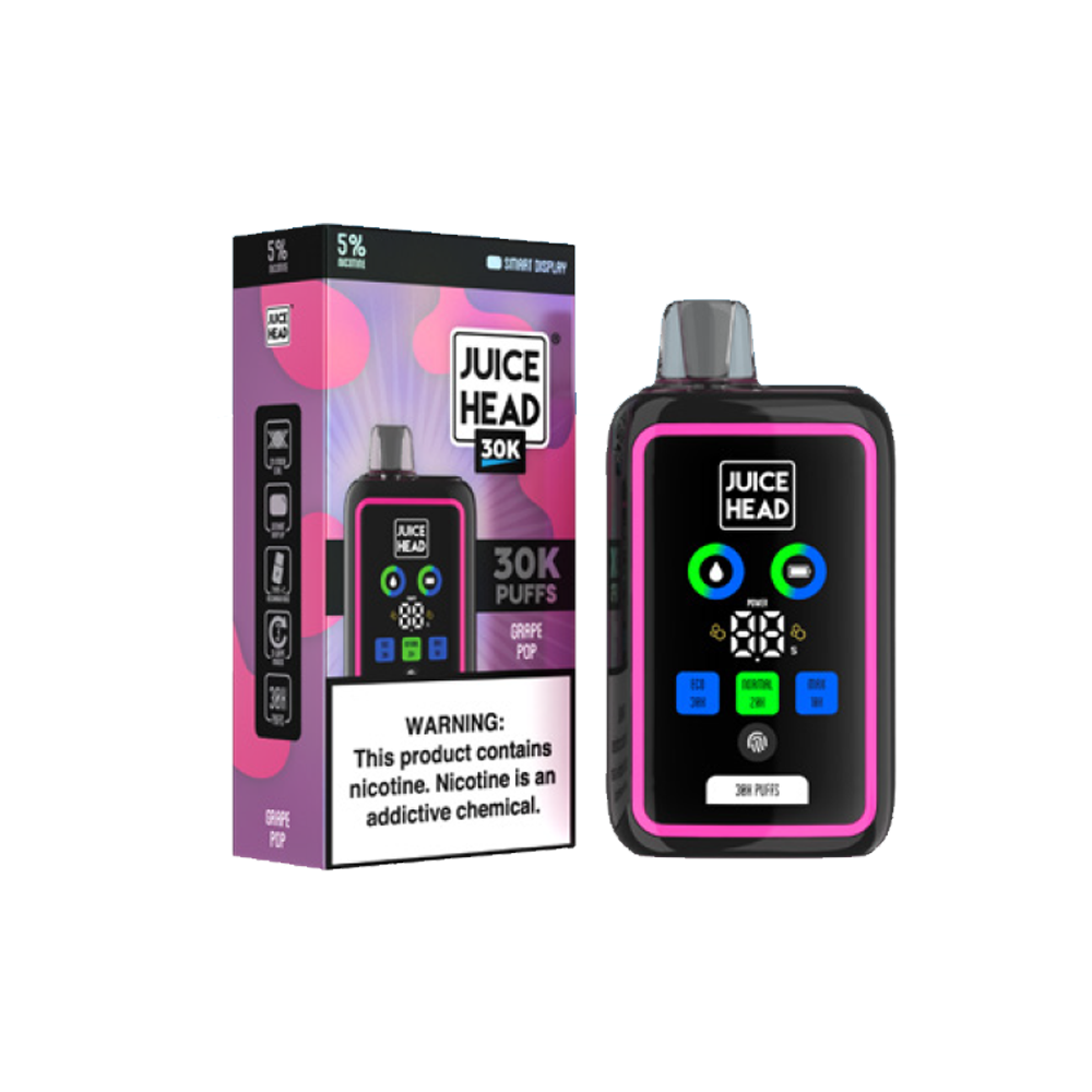 Juice Head 30K Disposable | 30000 Puffs | 24mL | 50mg | grape pop with packaging