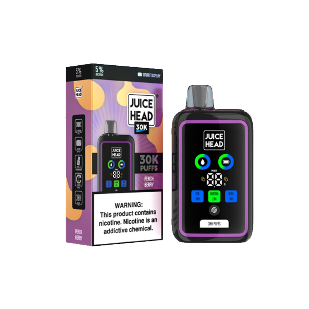 Juice Head 30K Disposable | 30000 Puffs | 24mL | 50mg | peach berry with packaging