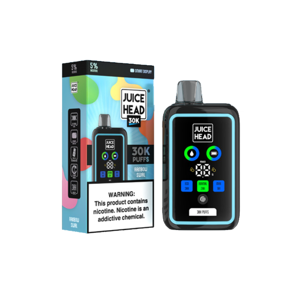 Juice Head 30K Disposable | 30000 Puffs | 24mL | 50mg | rainbow swirl with packaging