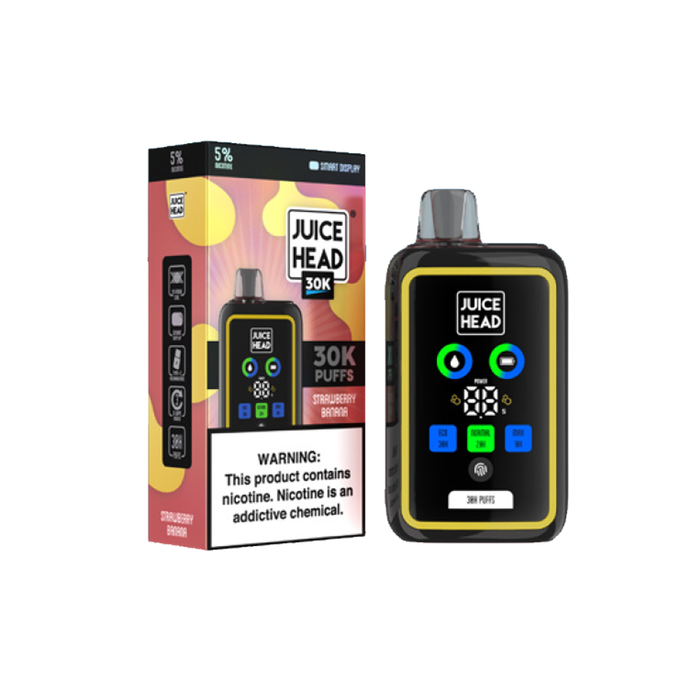 Juice Head 30K Disposable | 30000 Puffs | 24mL | 50mg | strawberry banana with packaging