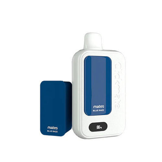 7Daze Clickmate 2% Disposable Starter Kit | 15000 Puffs | 18mL | blue razz