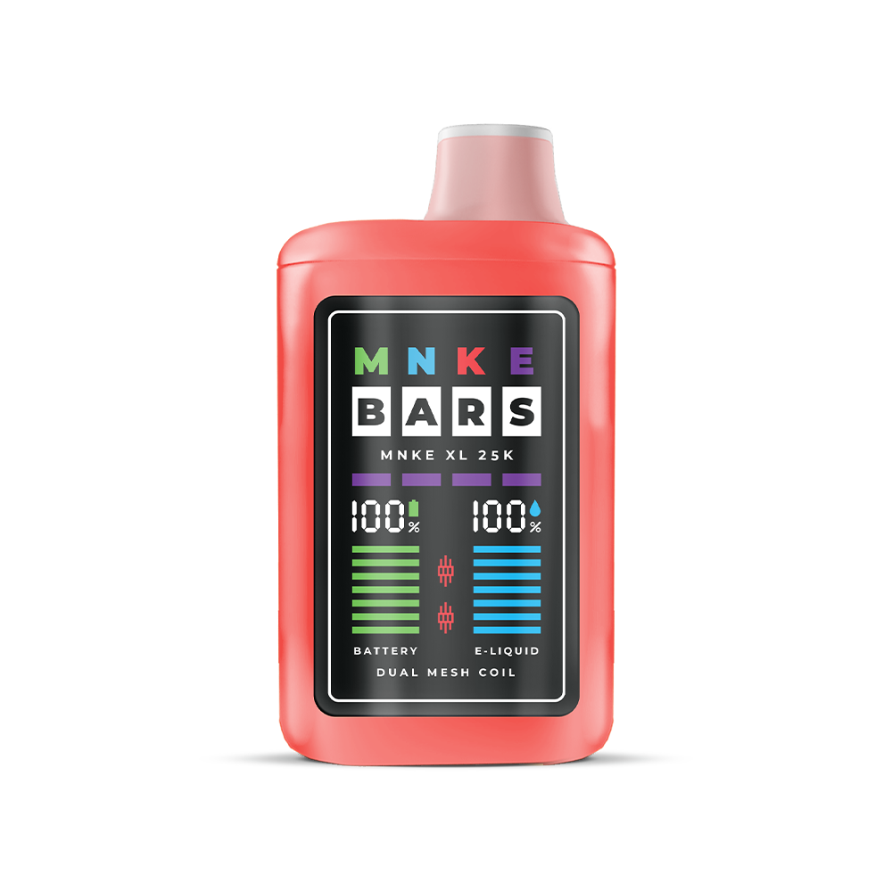 MNKE Bars XL ZERO Disposable | 25000 Puffs | 18mL | 0mg | straw guaw iced