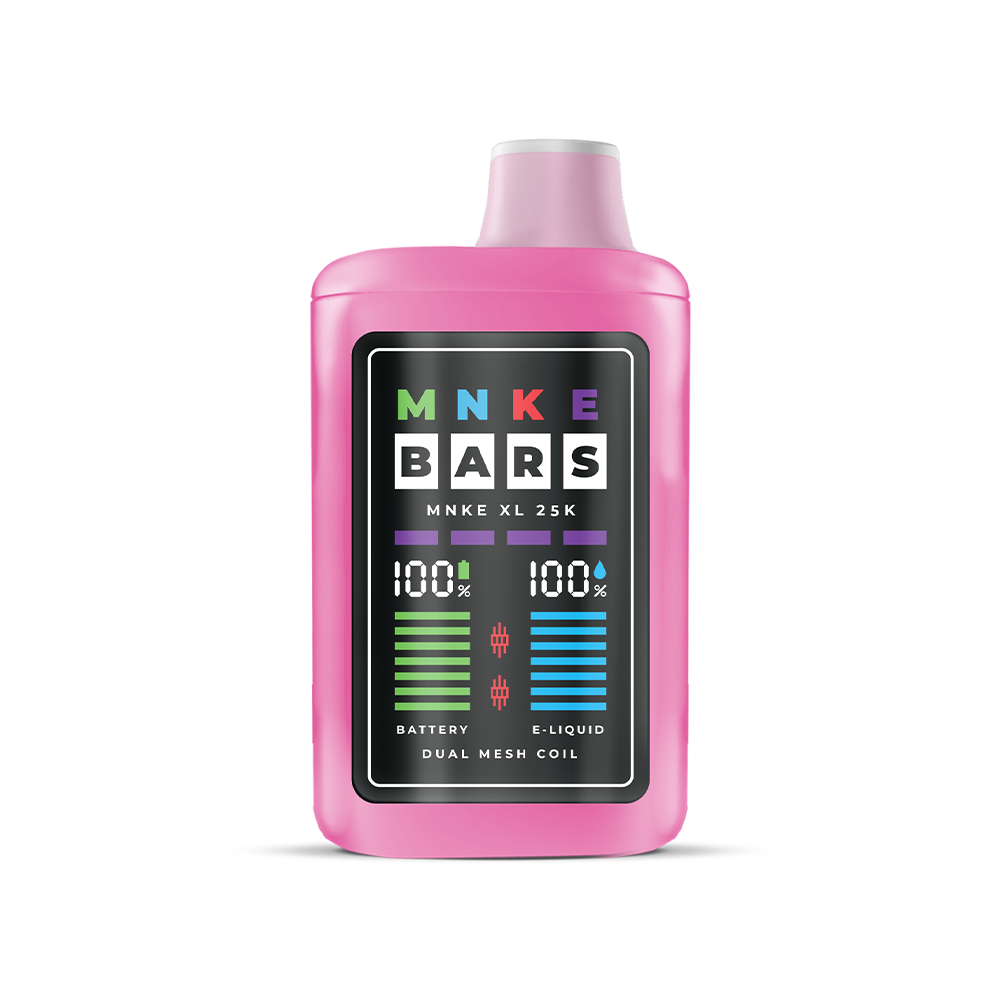 MNKE Bars XL ZERO Disposable | 25000 Puffs | 18mL | 0mg | strawberry cake