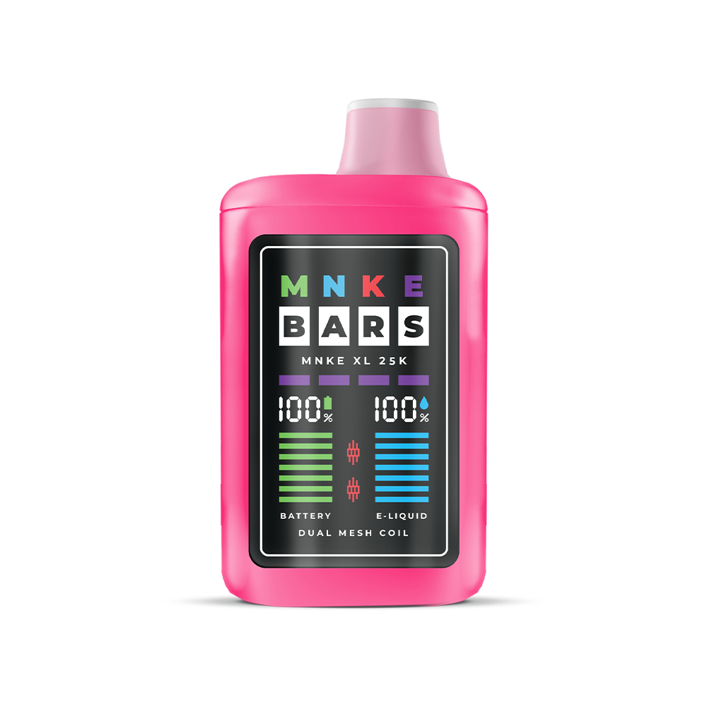 MNKE Bars XL ZERO Disposable | 25000 Puffs | 18mL | 0mg | strawmelon