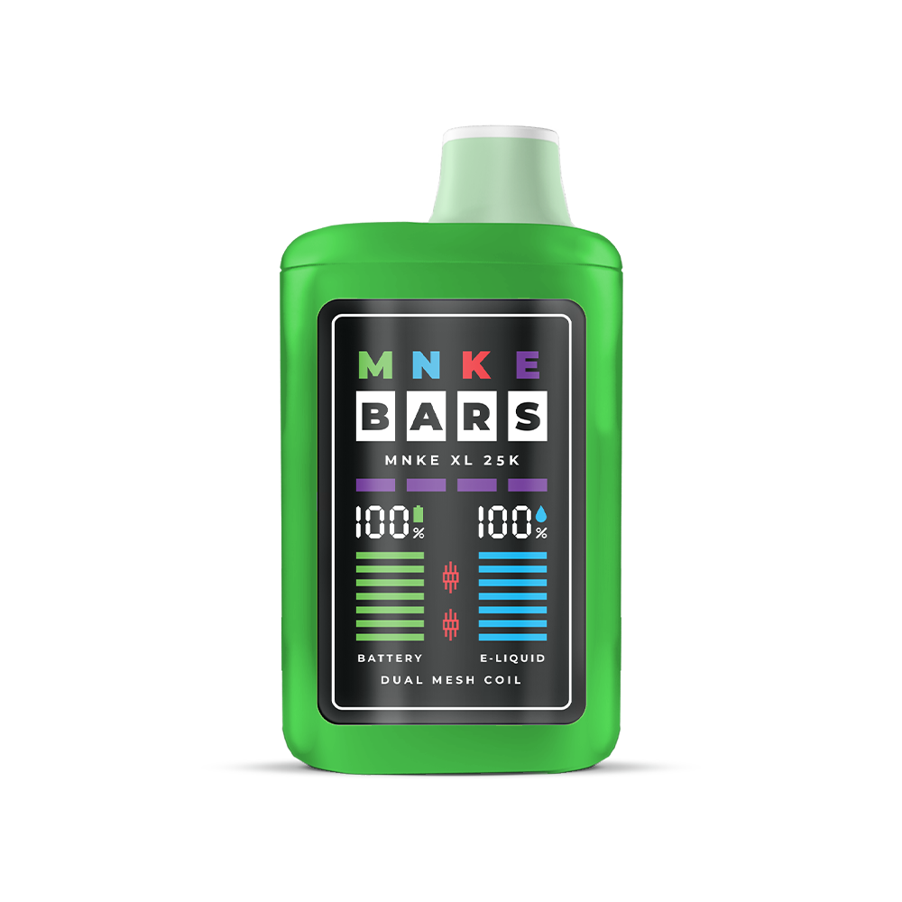 MNKE Bars XL ZERO Disposable | 25000 Puffs | 18mL | 0mg | watermelon gummy