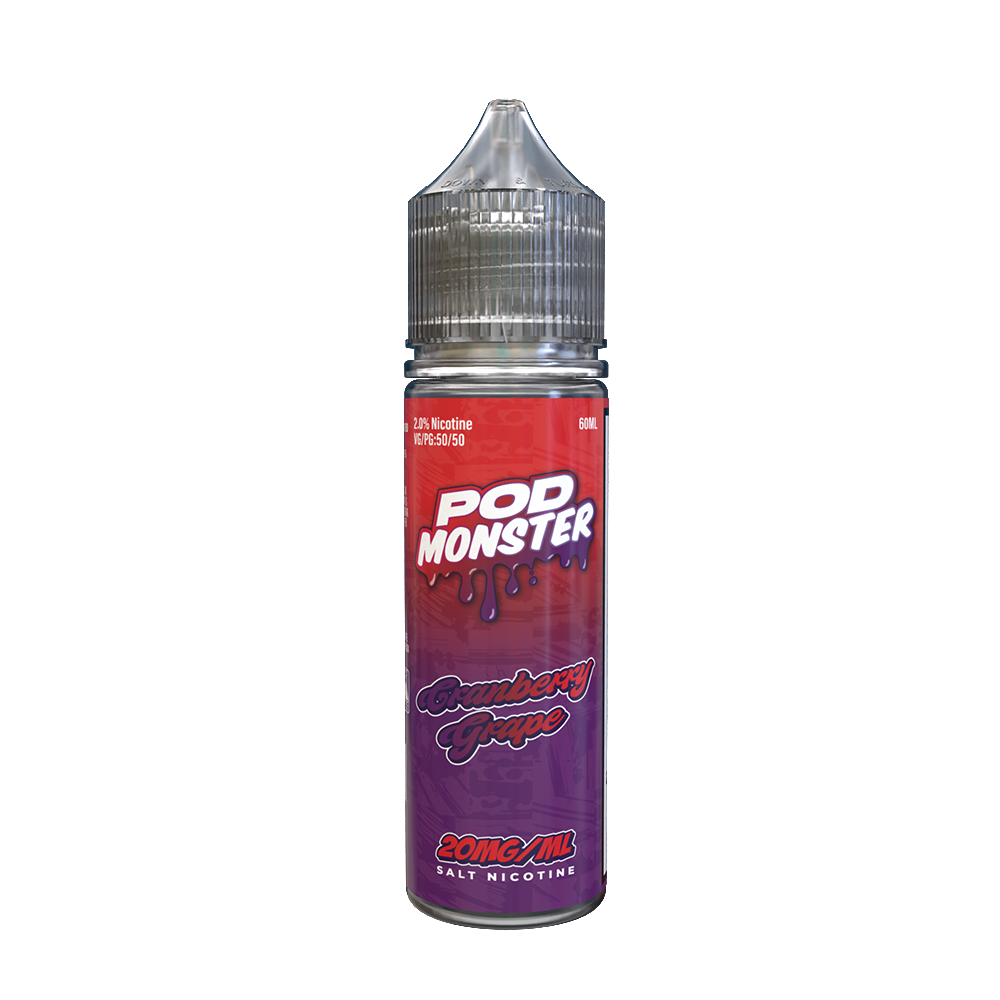 Cranberry Grape by Pod Monster Series E-Liquid 60mL (Salt Nic)