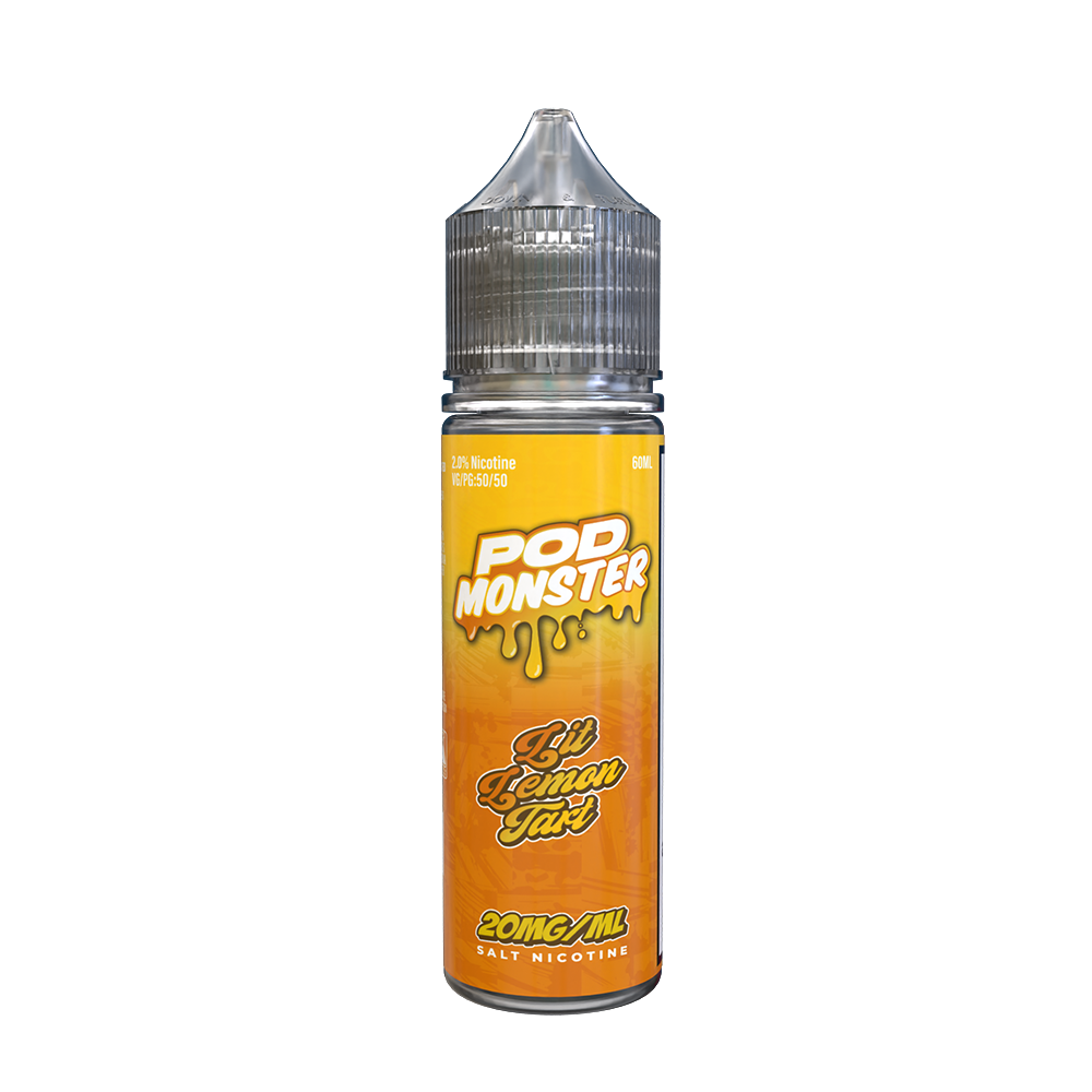 Lit Lemon Tart by Pod Monster Series E-Liquid 60mL (Salt Nic)