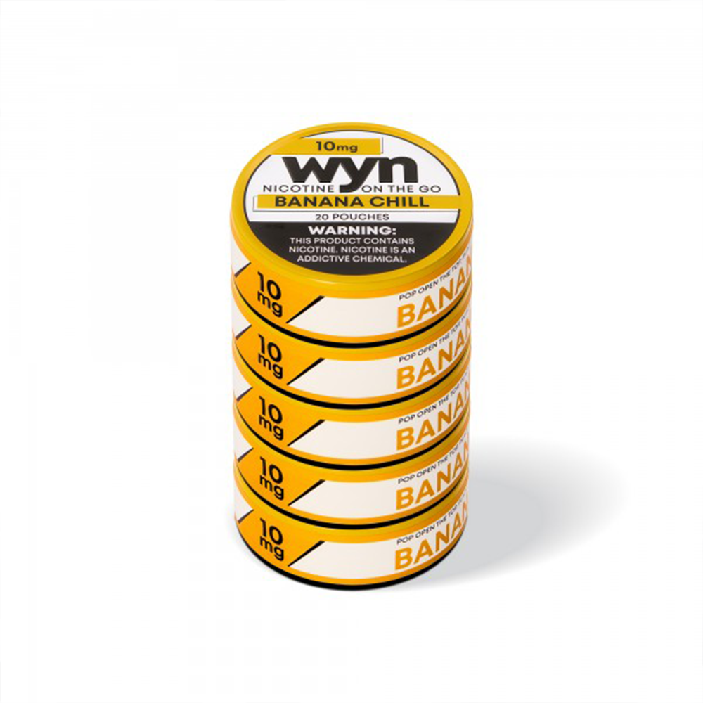 WYN Nicotine Pouches (20ct Can)(5-Can Pack) banana chill